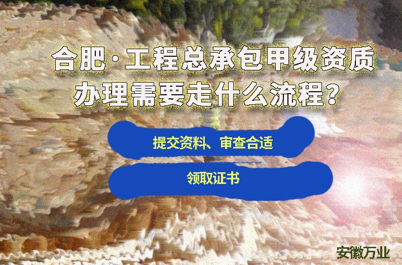 合肥工程總承包甲級資質(zhì)辦理需要走什么流程？
